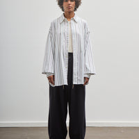 Sillage Wide Shirt, Dead Stock Jacquard Stripe