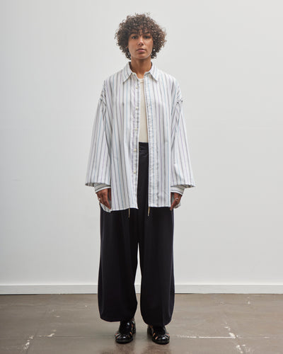 Sillage Wide Shirt, Dead Stock Jacquard Stripe