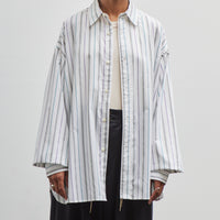 Sillage Wide Shirt, Dead Stock Jacquard Stripe