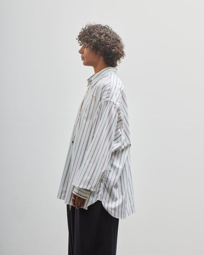 Sillage Wide Shirt, Dead Stock Jacquard Stripe