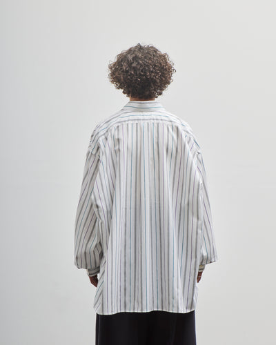 Sillage Wide Shirt, Dead Stock Jacquard Stripe