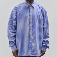 Sillage Wide Shirt, Blue Stripe