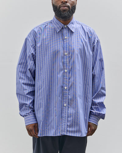 Sillage Wide Shirt, Blue Stripe