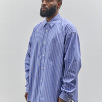 Sillage Wide Shirt, Blue Stripe