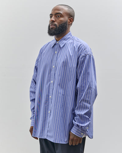 Sillage Wide Shirt, Blue Stripe