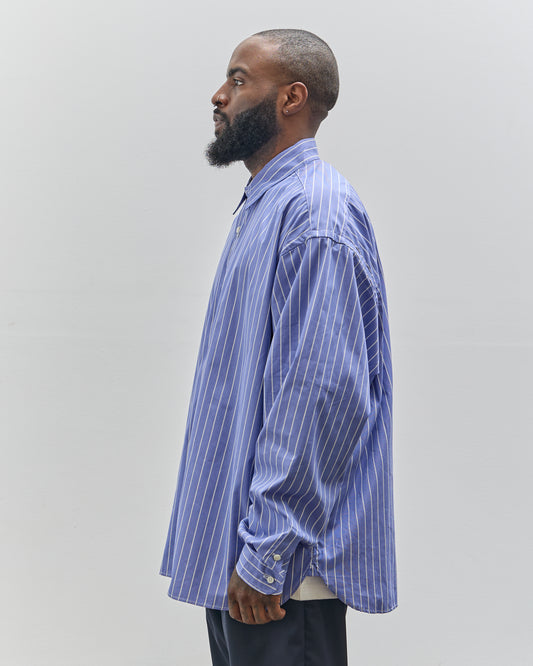 Sillage Wide Shirt, Blue Stripe