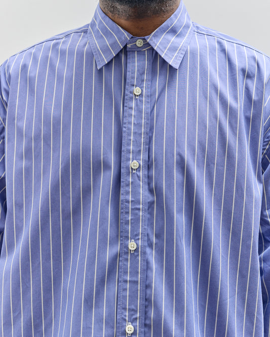 Sillage Wide Shirt, Blue Stripe