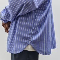 Sillage Wide Shirt, Blue Stripe