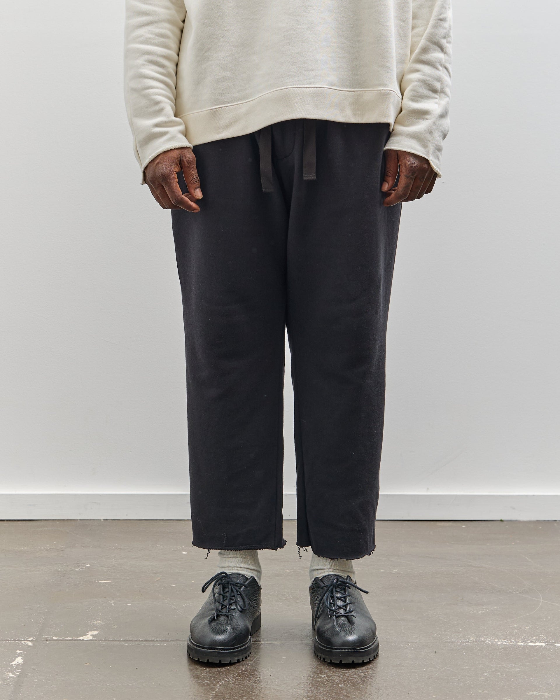 Sillage French Terry Baggy Trousers, Black – Glasswing