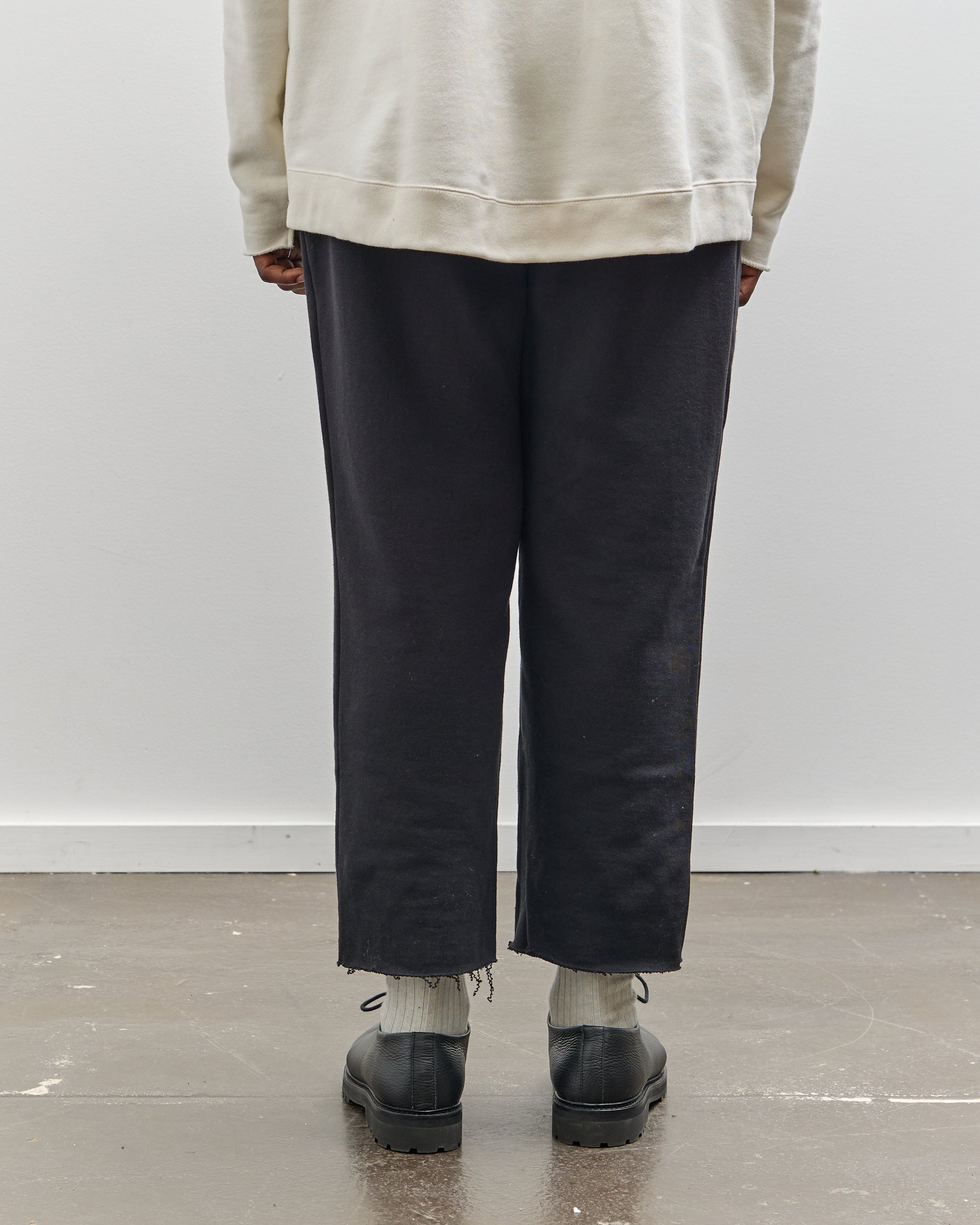 【期間限定価格】sillage baggy trousers black Sillage French Terry Baggy Trousers, Black – Glasswing