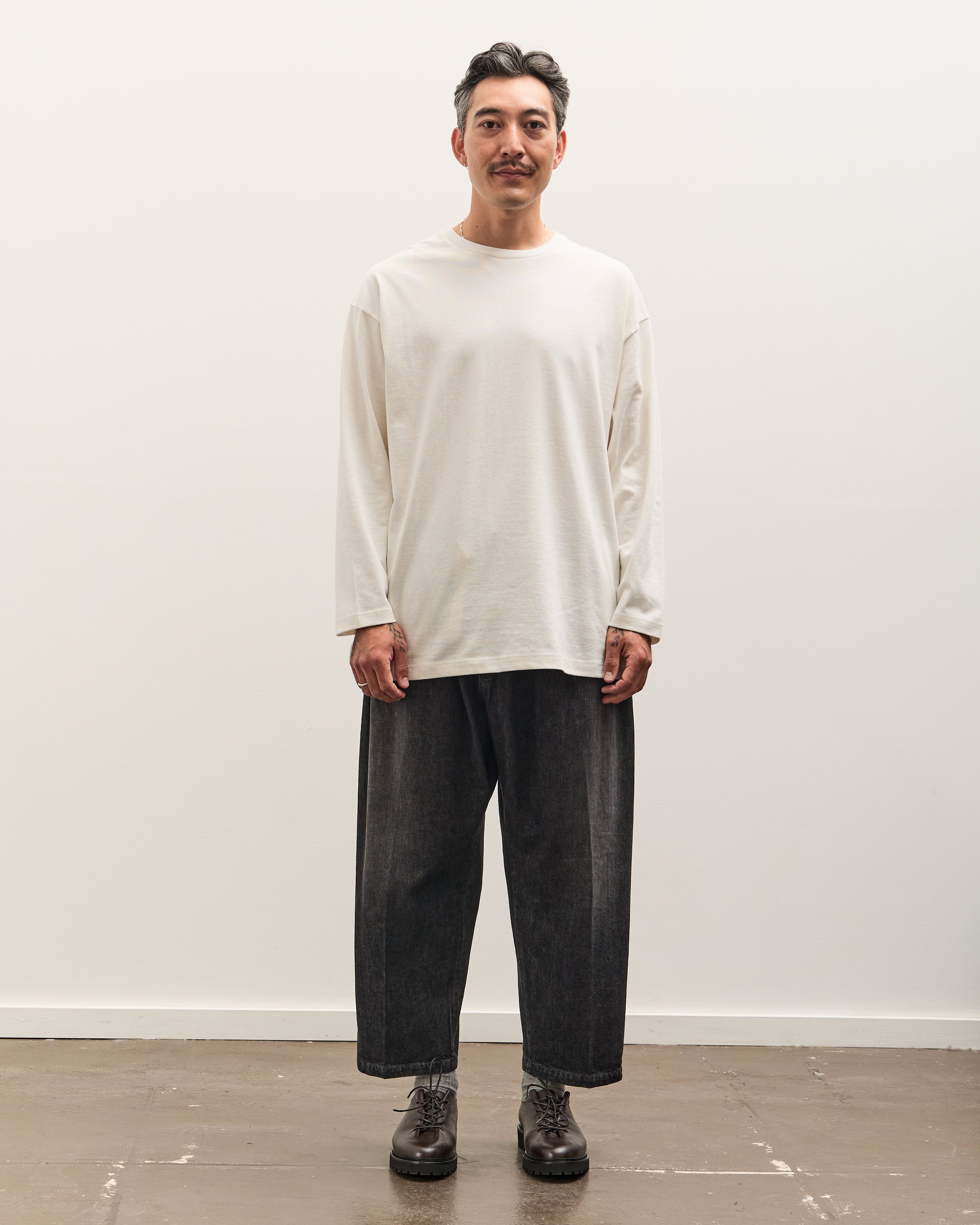 Sillage Baggy Trousers, Black Denim Damaged – Glasswing