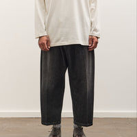 Sillage Baggy Trousers, Black Denim Damaged