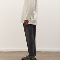 Sillage Baggy Trousers, Black Denim Damaged
