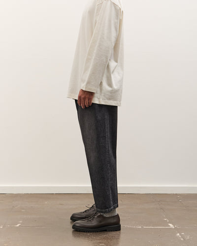 Sillage Baggy Trousers, Black Denim Damaged