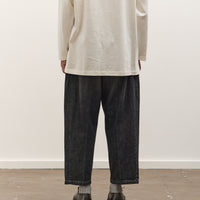 Sillage Baggy Trousers, Black Denim Damaged