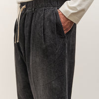 Sillage Baggy Trousers, Black Denim Damaged