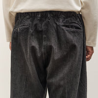 Sillage Baggy Trousers, Black Denim Damaged
