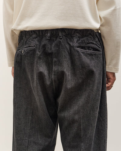 Sillage Baggy Trousers, Black Denim Damaged