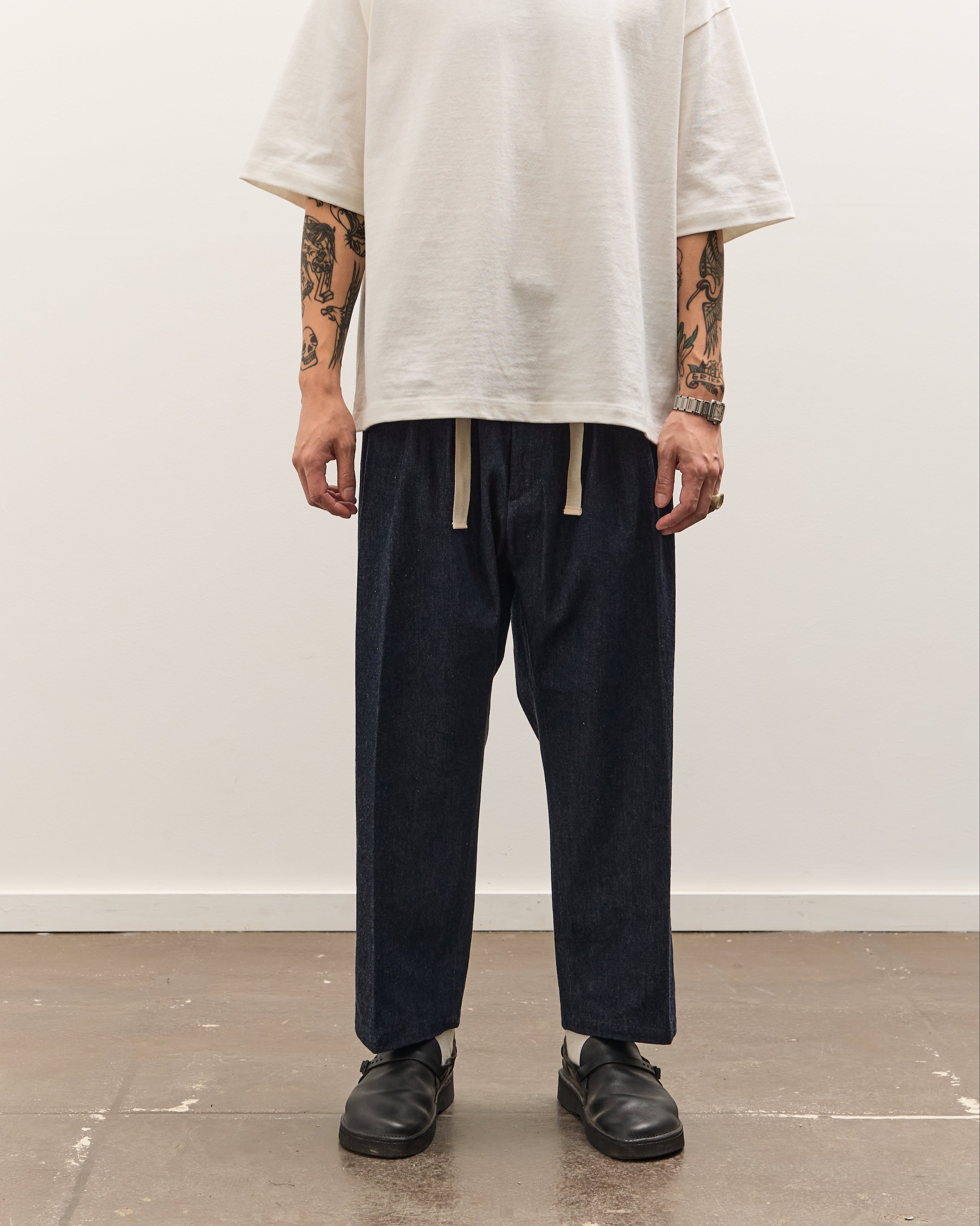 Sillage Baggy Trousers, Denim One Wash – Glasswing