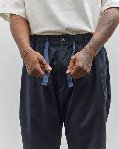 Sillage Baggy Trousers, Navy Twill