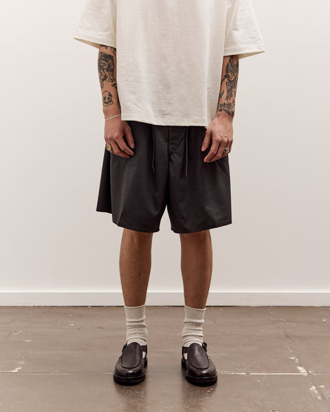 Sillage circular fatigue short pantsショーツ Sillage Circular Fatigue Short Pants, Back Satin Anthracite