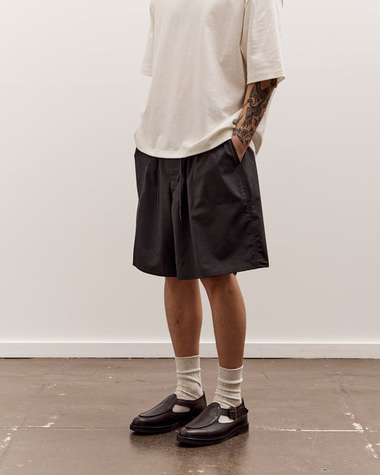 Sillage Circular Fatigue Short Pants, Back Satin Anthracite