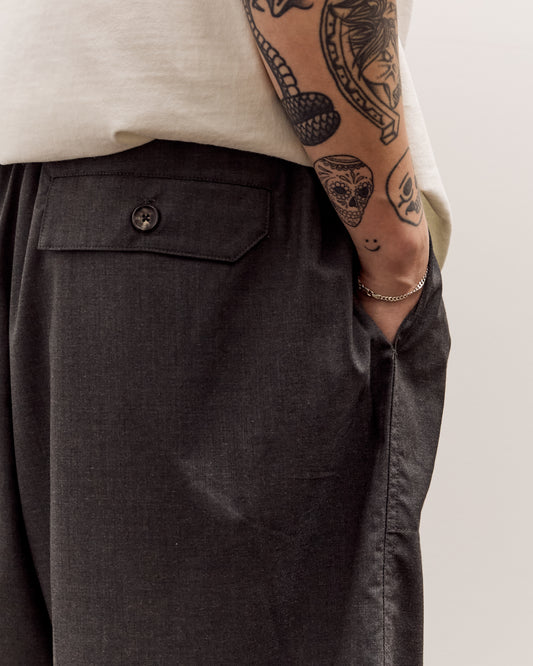 Sillage Circular Fatigue Short Pants, Back Satin Anthracite