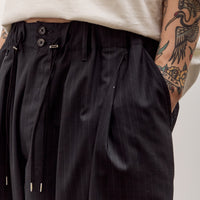 Sillage Circular Pants, Black Stripe
