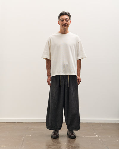 Sillage Circular Pants, Black Denim Damaged