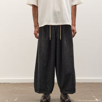 Sillage Circular Pants, Black Denim Damaged