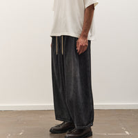Sillage Circular Pants, Black Denim Damaged