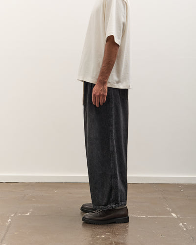 Sillage Circular Pants, Black Denim Damaged