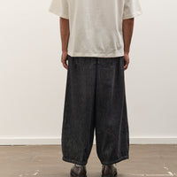 Sillage Circular Pants, Black Denim Damaged