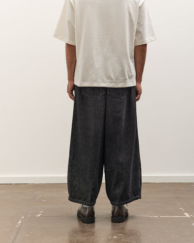 Sillage Circular Pants, Black Denim Damaged