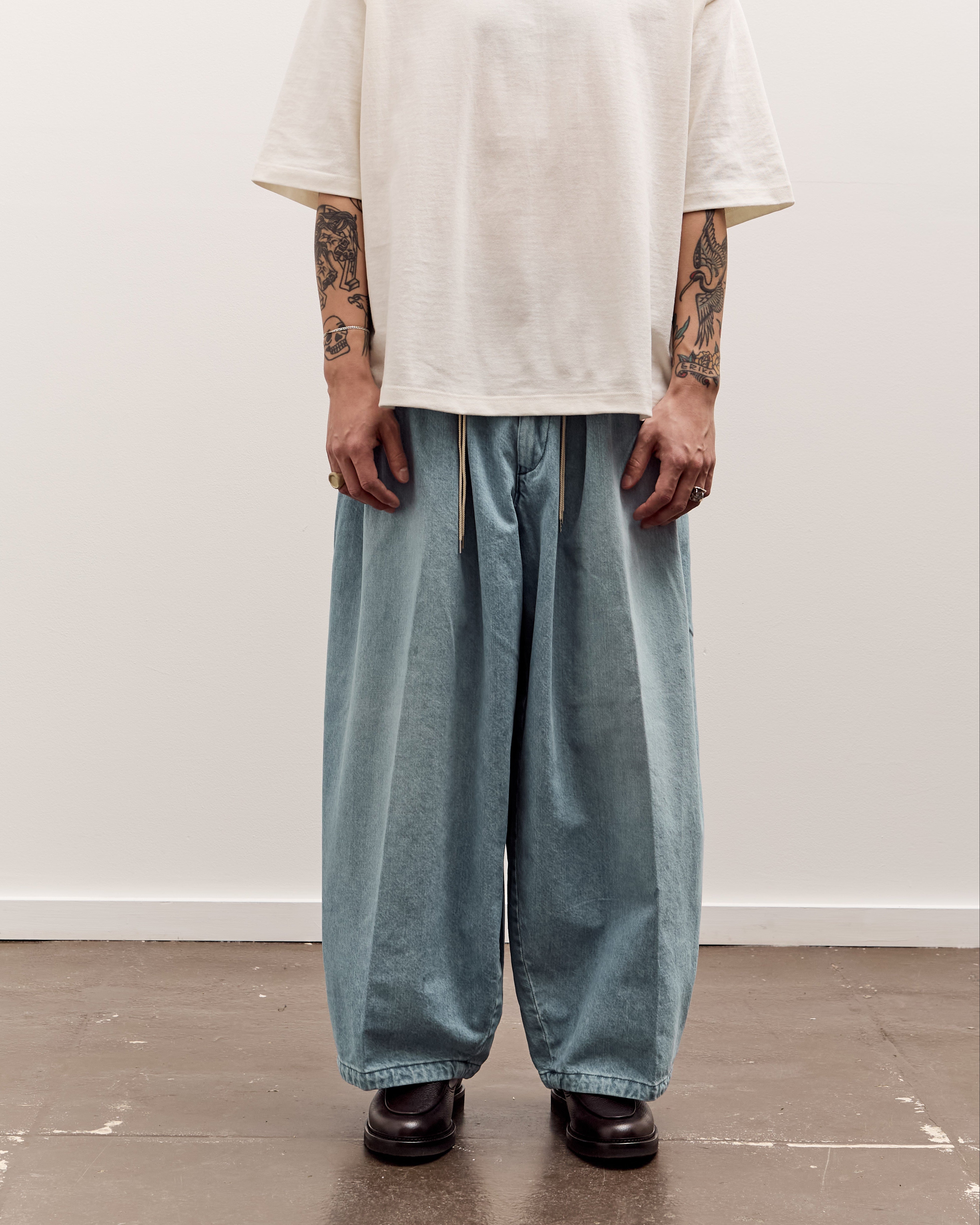 Sillage Circular Pants, Denim Bleached – Glasswing