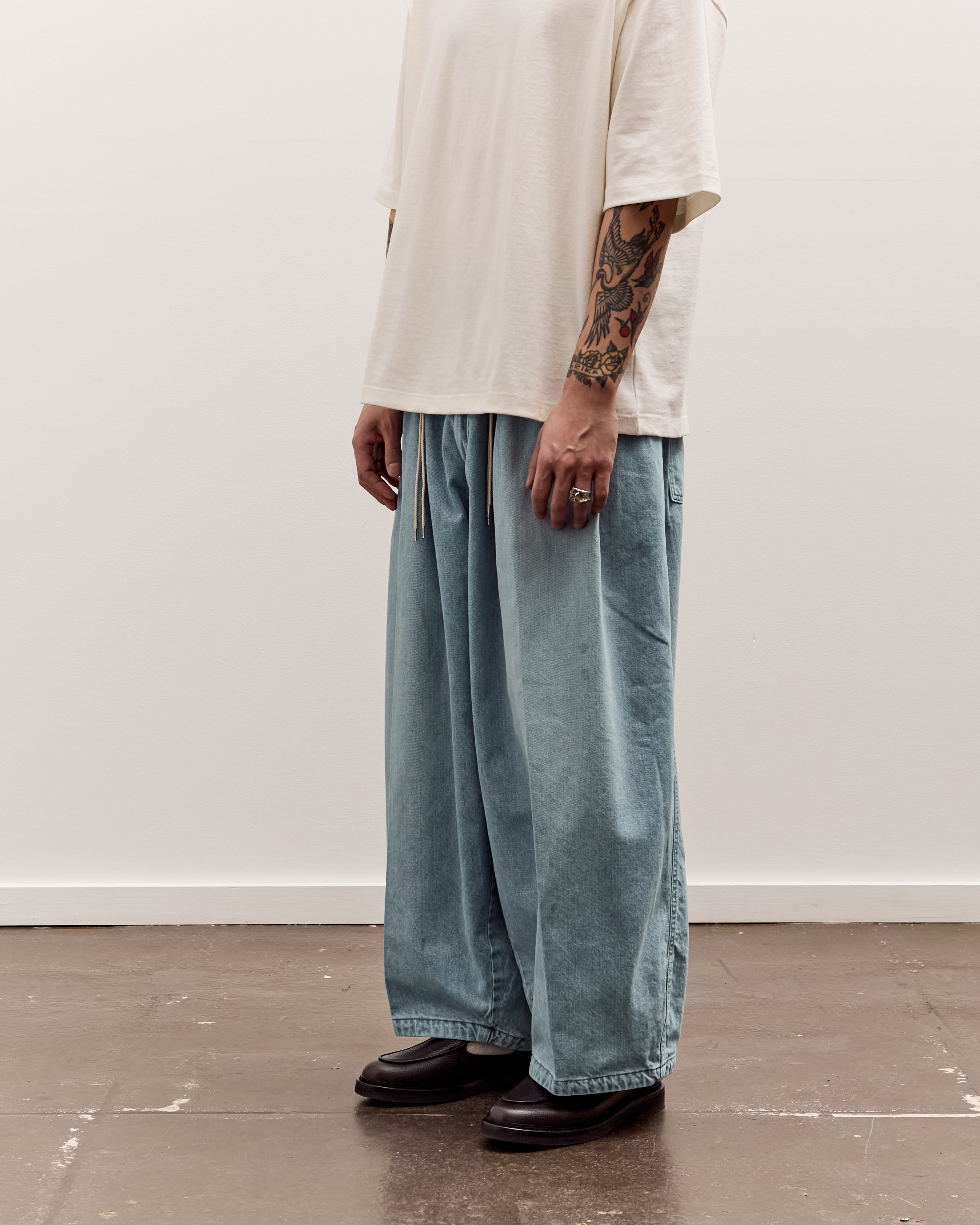 Sillage Circular Pants, Denim Bleached – Glasswing