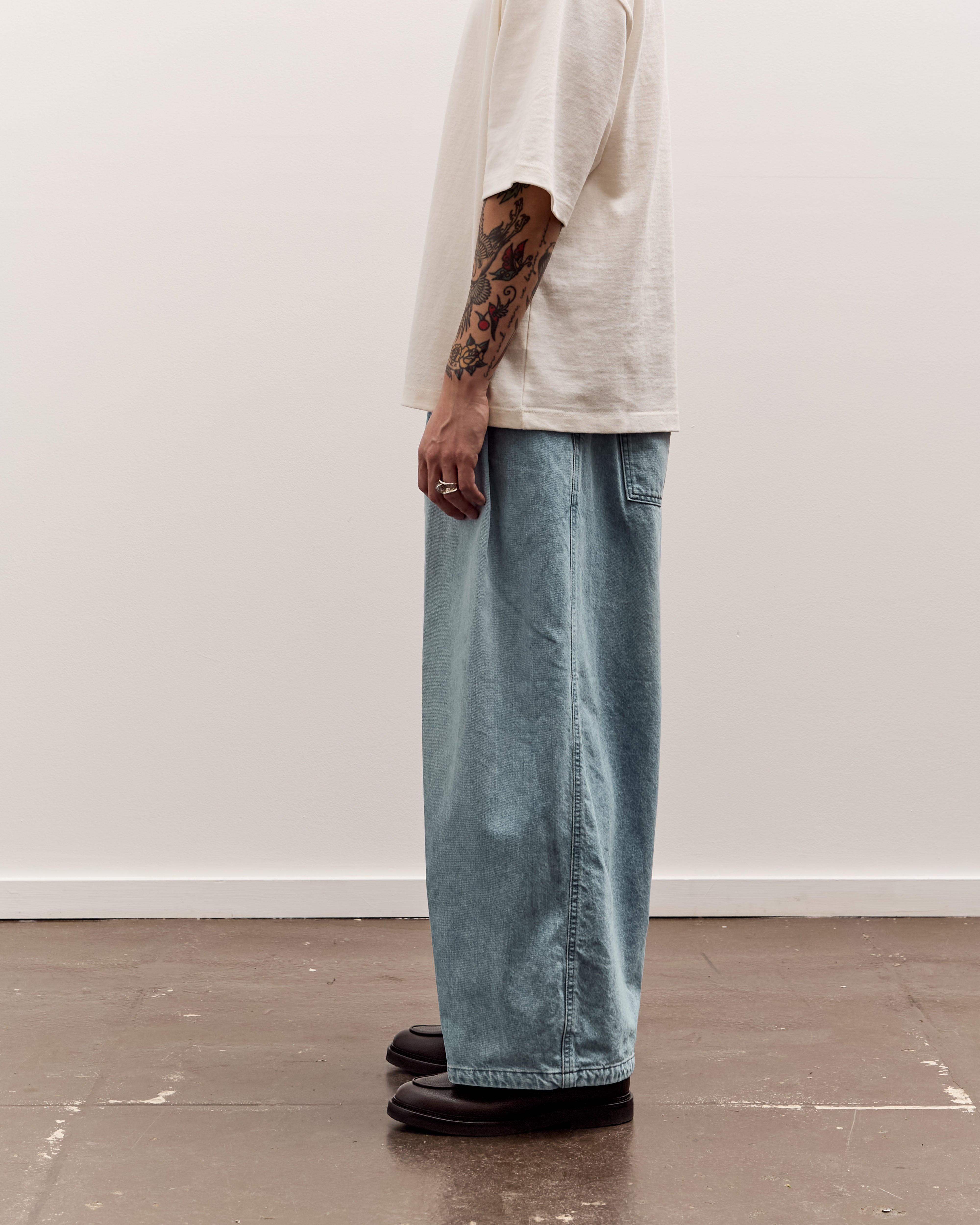 Sillage Circular Pants, Denim Bleached – Glasswing