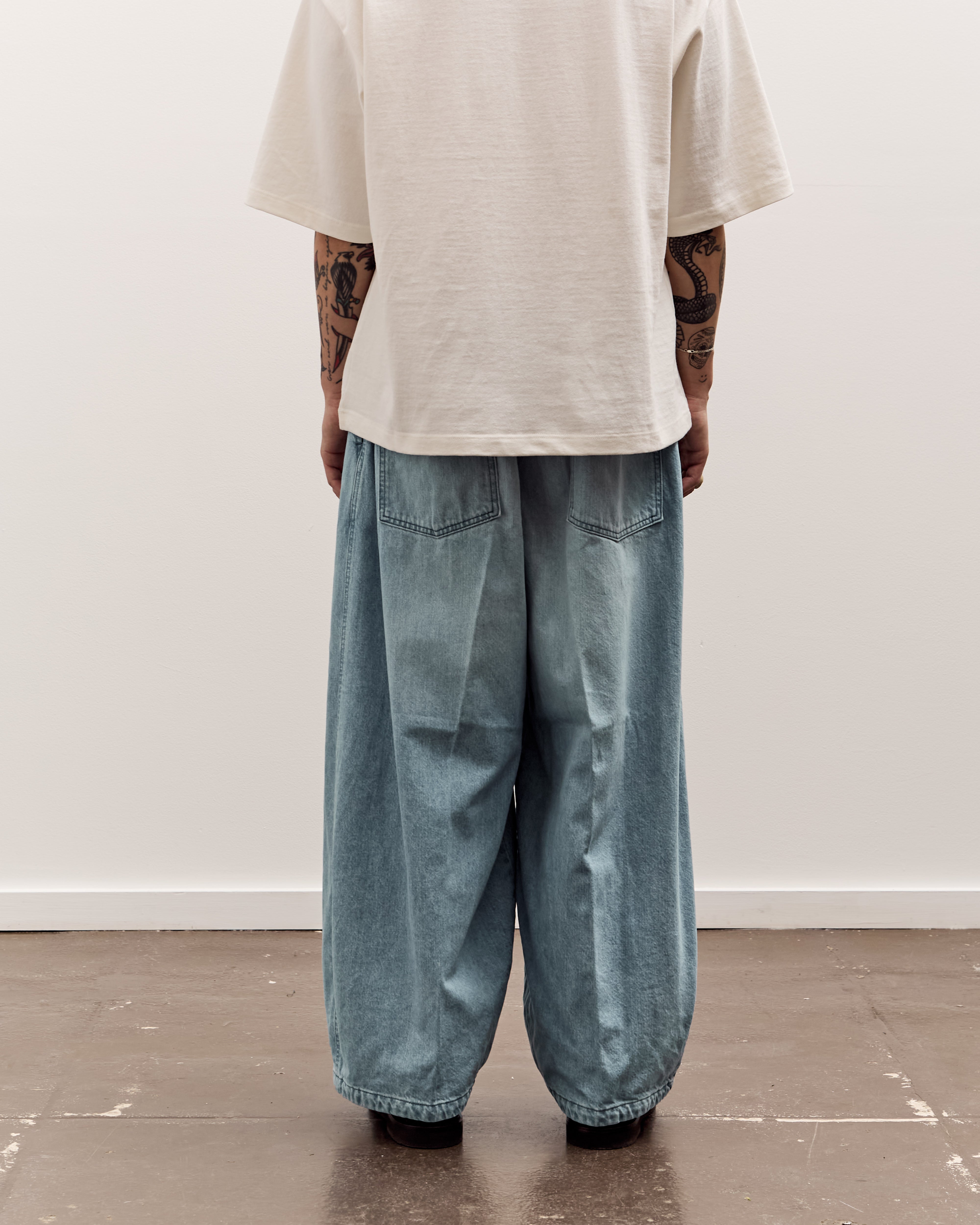 Sillage Circular Pants, Denim Bleached – Glasswing