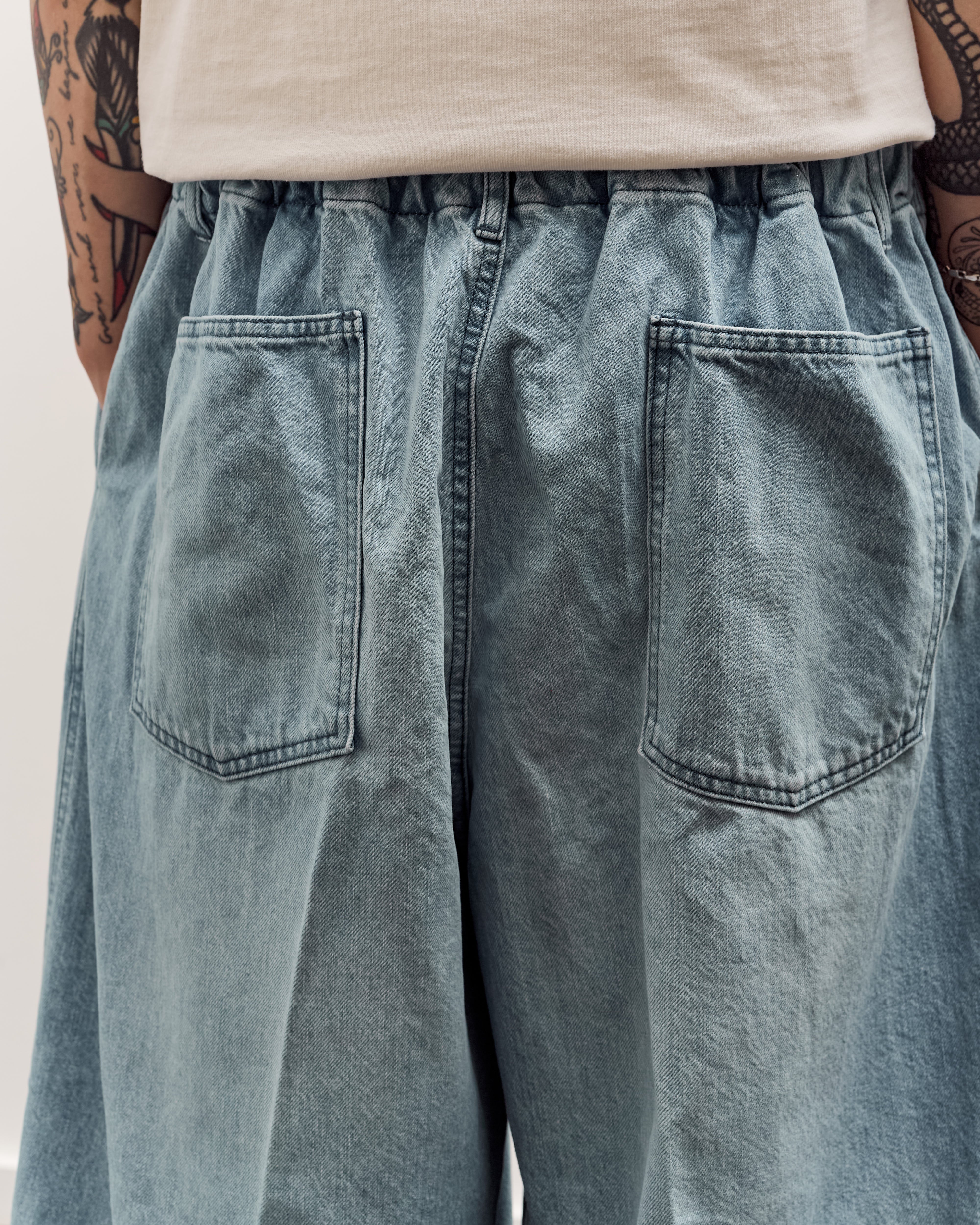 Sillage Circular Pants, Denim Bleached – Glasswing
