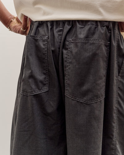 Sillage Circular Short Pants, Anthracite