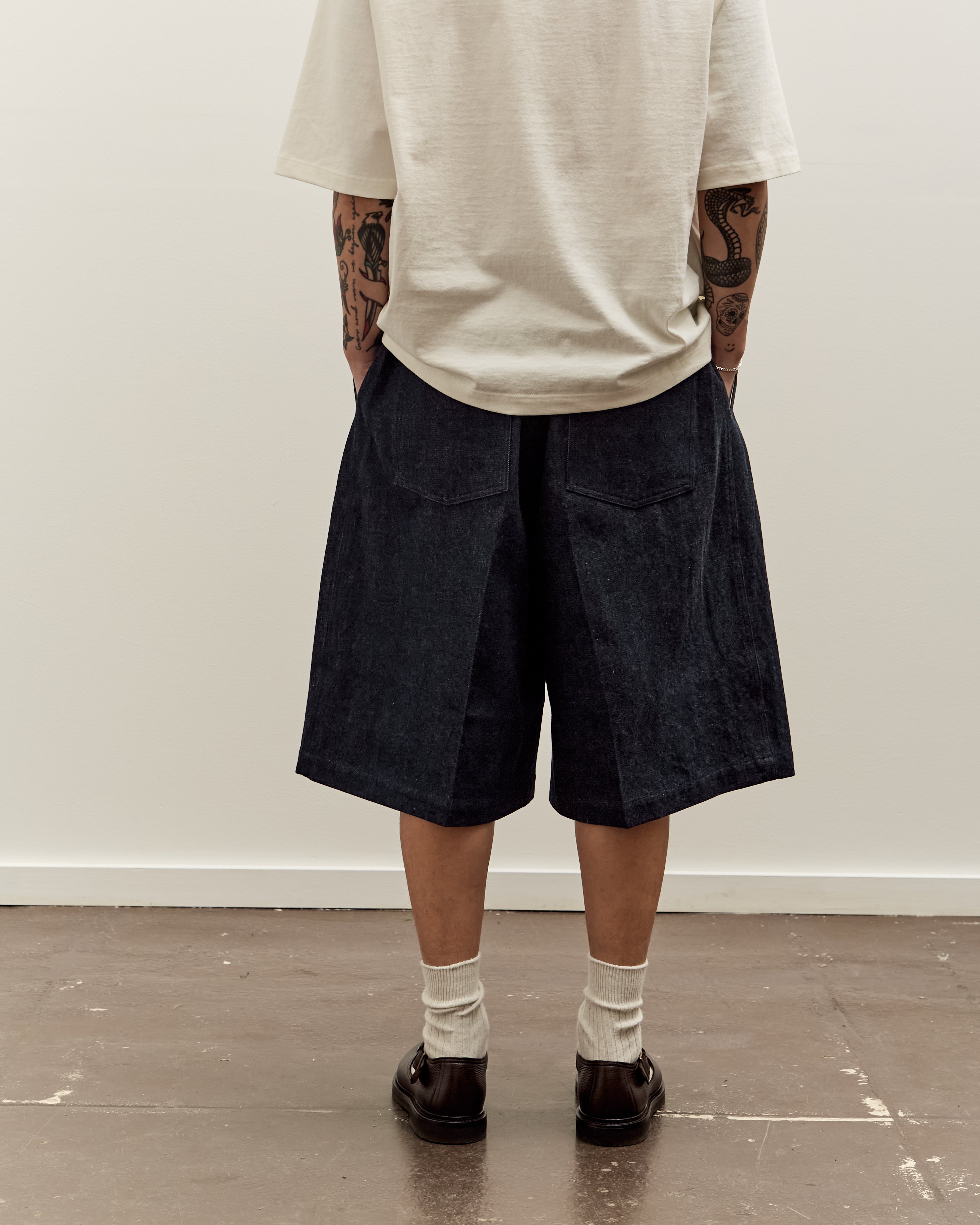 Sillage Circular Shorts, Denim One Wash – Glasswing