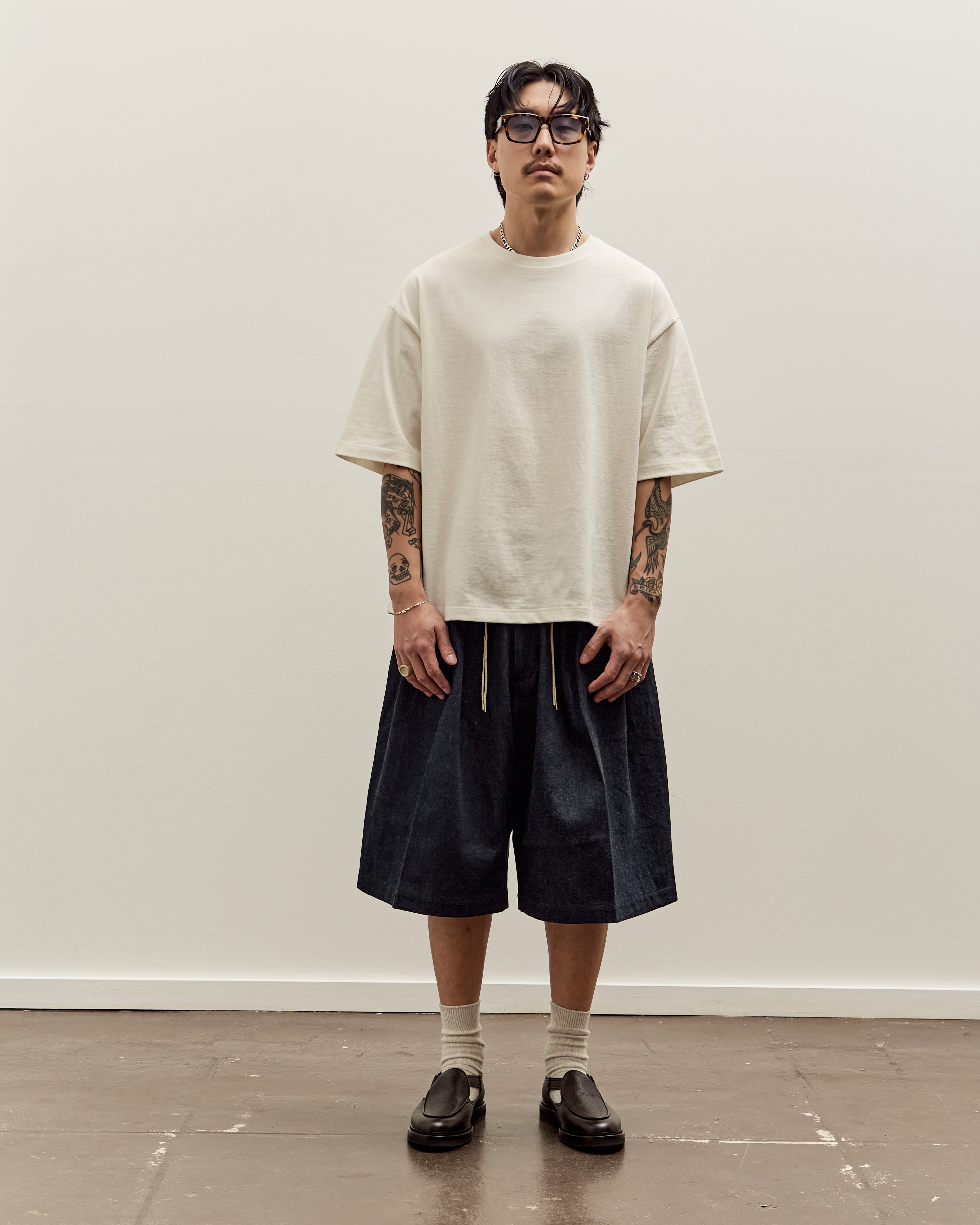 Sillage Circular Shorts, Denim One Wash – Glasswing