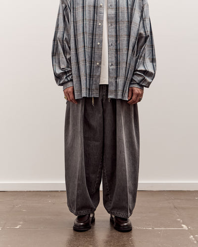 Sillage Circular Pants, Black Denim Bleached