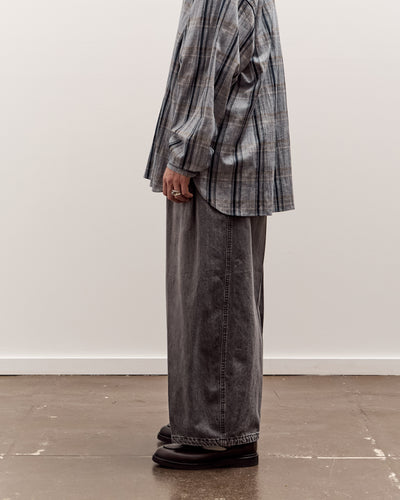 Sillage Circular Pants, Black Denim Bleached