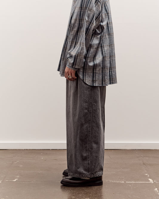 Sillage Circular Pants, Black Denim Bleached