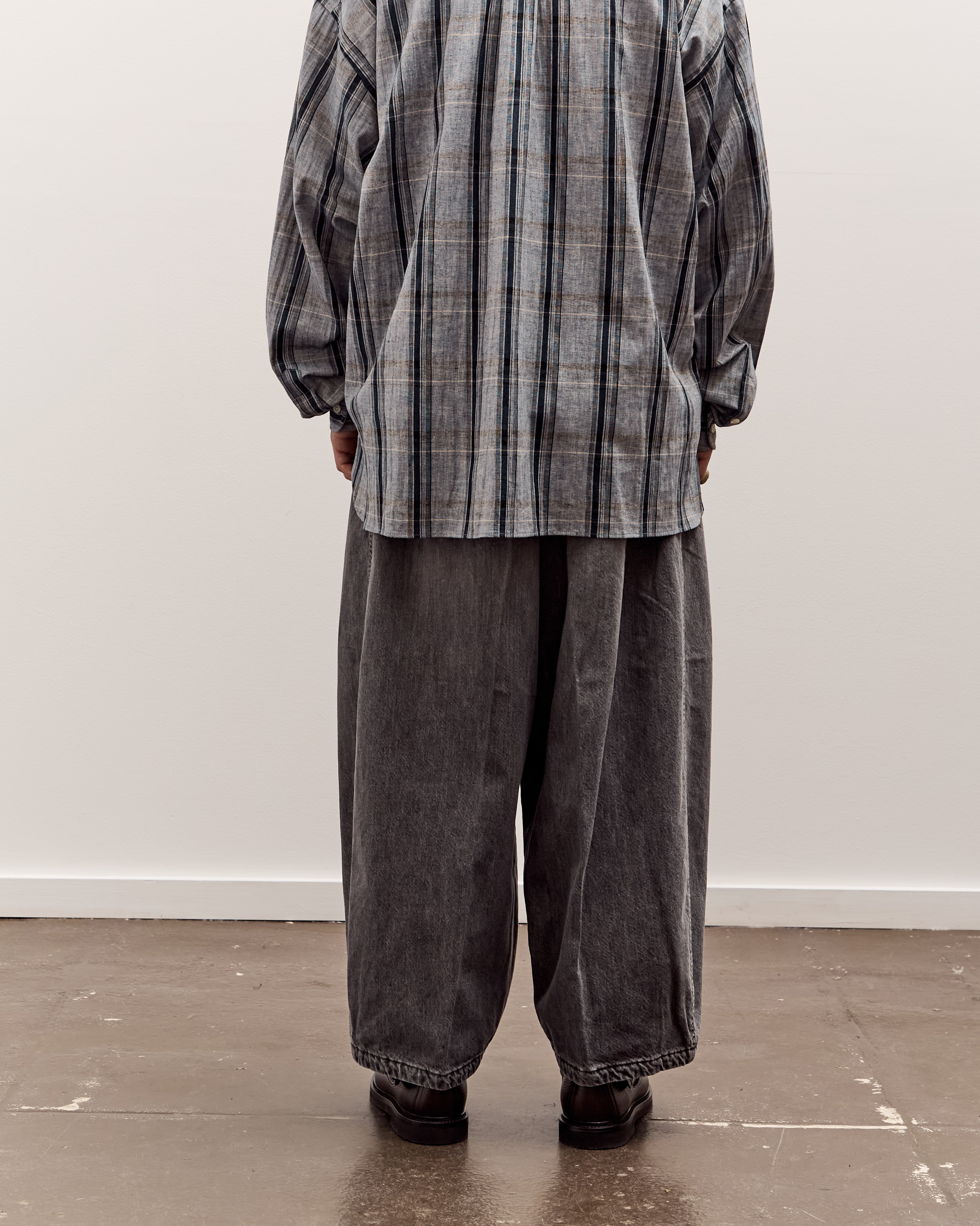 Circular Pants, Black Denim Bleached – Glasswing