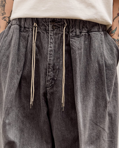 Sillage Circular Pants, Black Denim Bleached