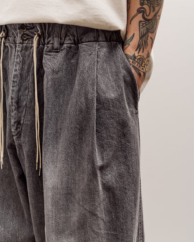 Sillage Circular Pants, Black Denim Bleached