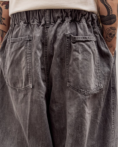 Sillage Circular Pants, Black Denim Bleached