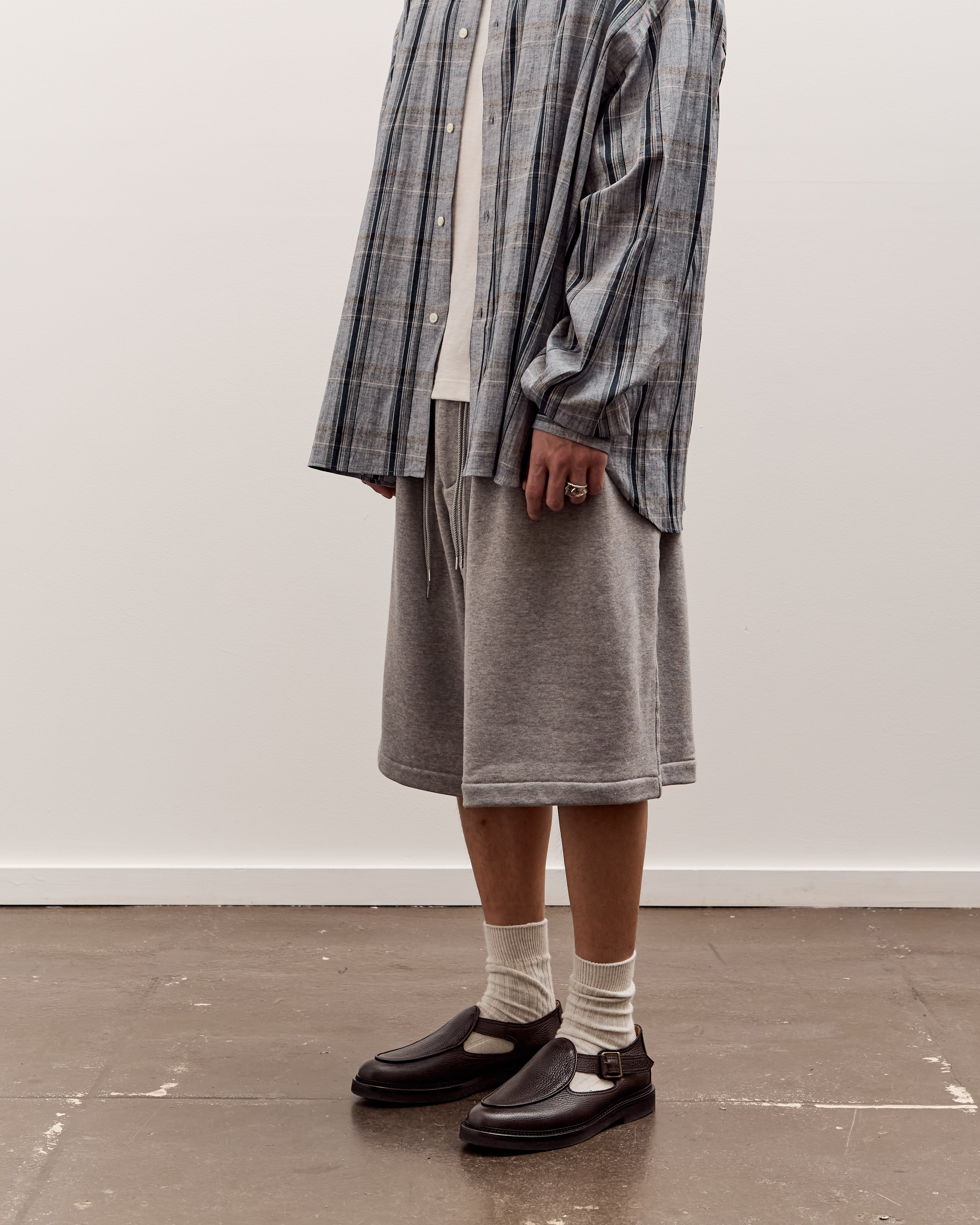 Sillage Loopwheel Circular Shorts, Grey – Glasswing